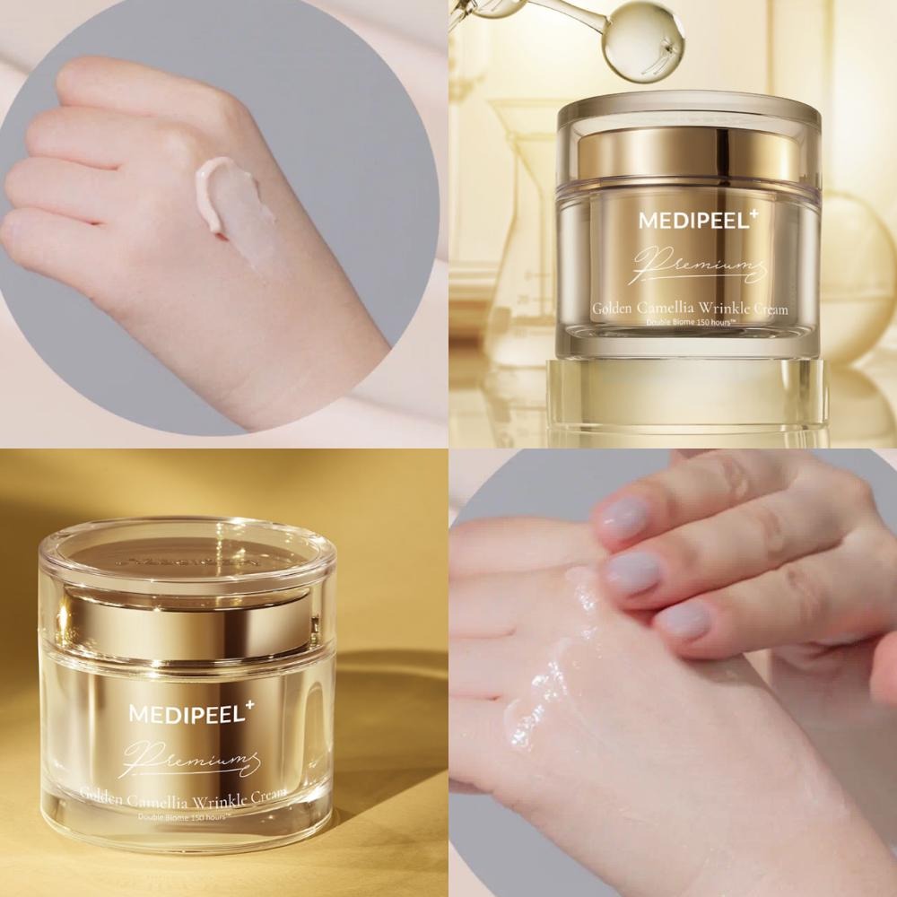 PRE-ORDER Atjaunojošs krēms ar kamēlijas ekstraktu MEDIPEEL Premium Golden Camellia Wrinkle Cream 50ml