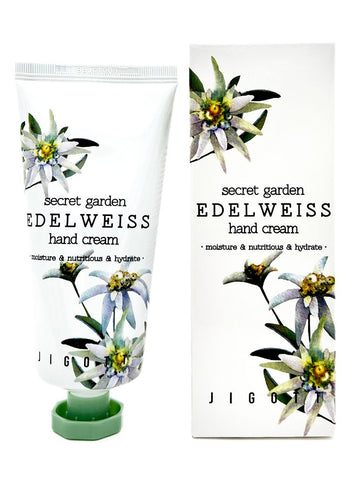 Mitrinošs roku krēms Jigott Secret Garden Edelweiss Hand Cream 100ml