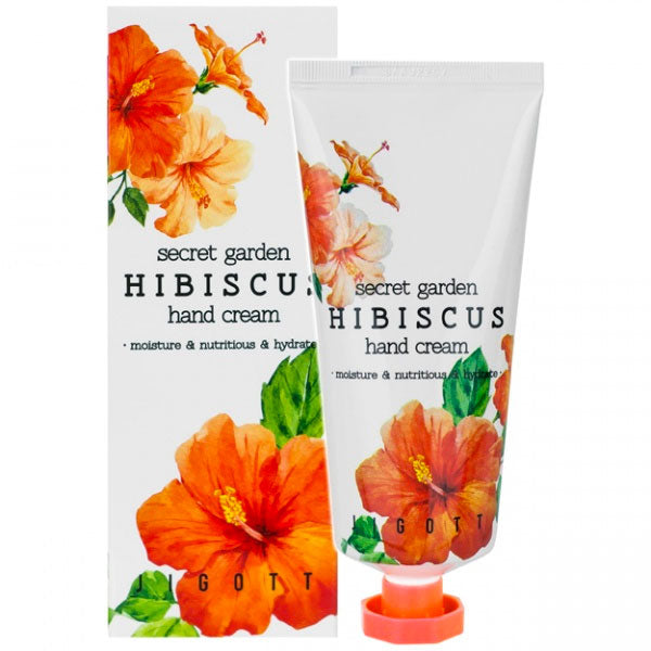 Увлажняющий крем для рук Jigott Secret Garden Hibiscus Hand Cream 100ml
