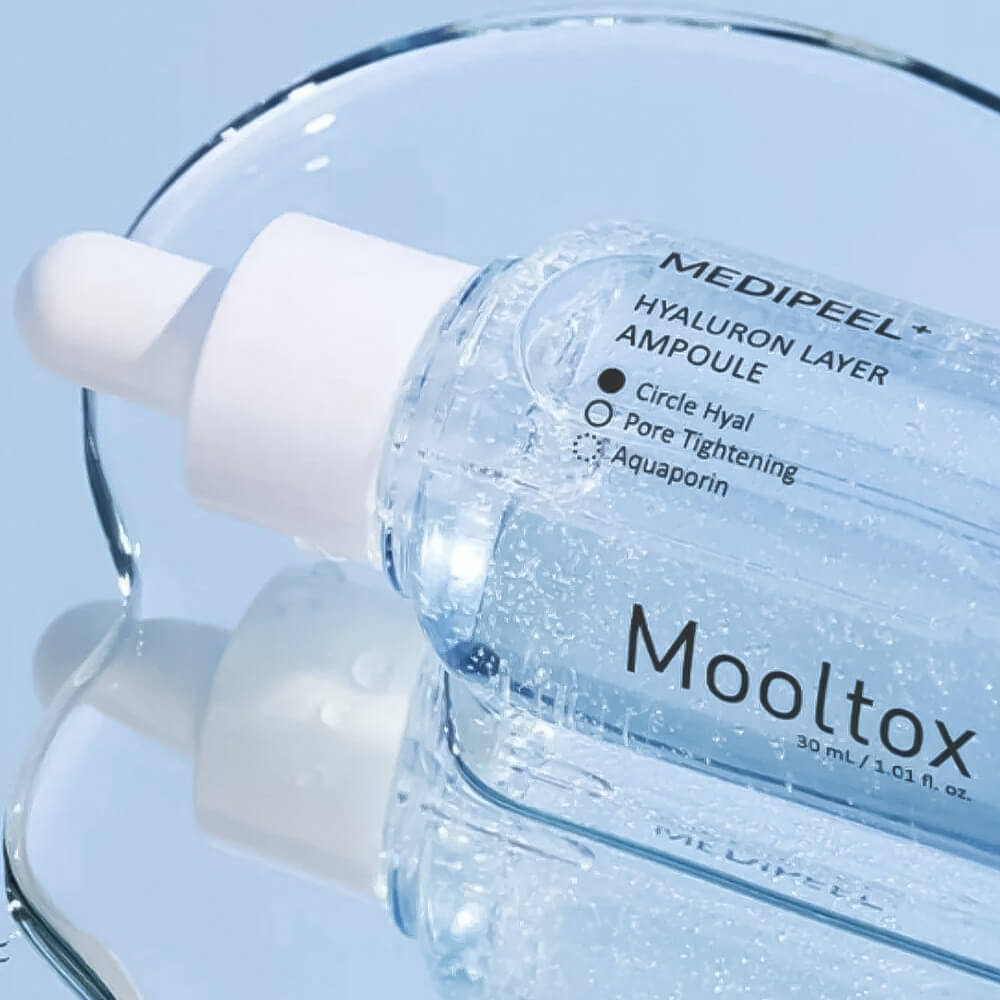 Īpaši mitrinoša ampula ar hialuronskābi MEDIPEEL+ Hyaluronic Acid Layer Mooltox Ampoule 30ml