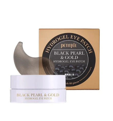 Гидрогелевые патчи с чёрным жемчугом Petitfee Black Pearl & Gold Hydrogel Eye Patch