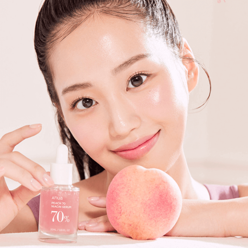 Serums ar persiku gludai un mirdzošai ādai Anua Peach 70% Niacin Serum 30ml