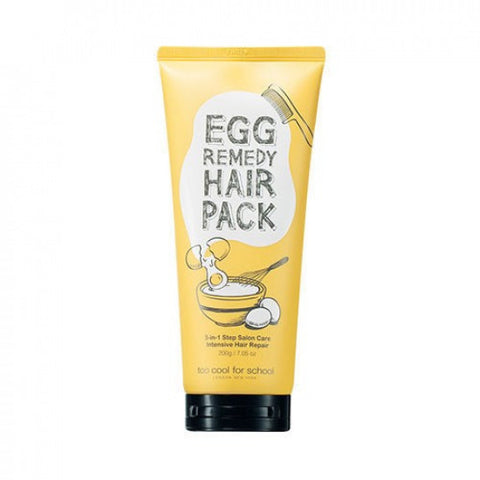 Atjaunojoša matu maska Too Cool for school egg remedy hair pack
