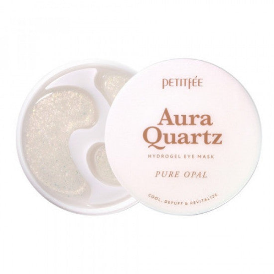 Acu patči pret grumbām un pietūkumiem PETITFEE Aura Quartz Hydrogel Eye Mask Pure Opal (sale)